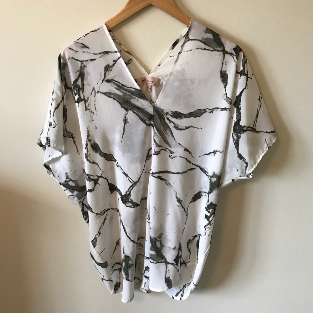 Philosophy Marble Blouse